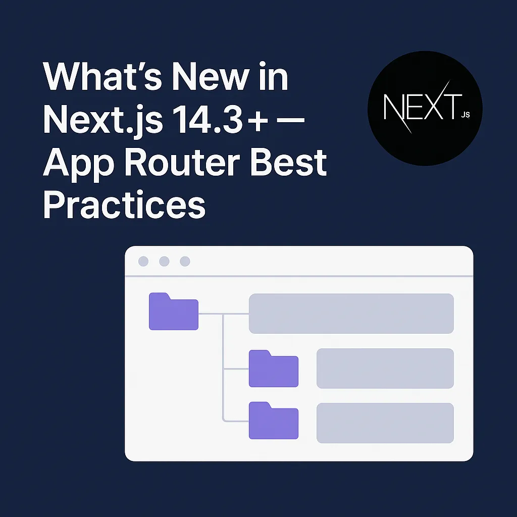 What's New in Next.js 14.3+ — App Router Best Practices